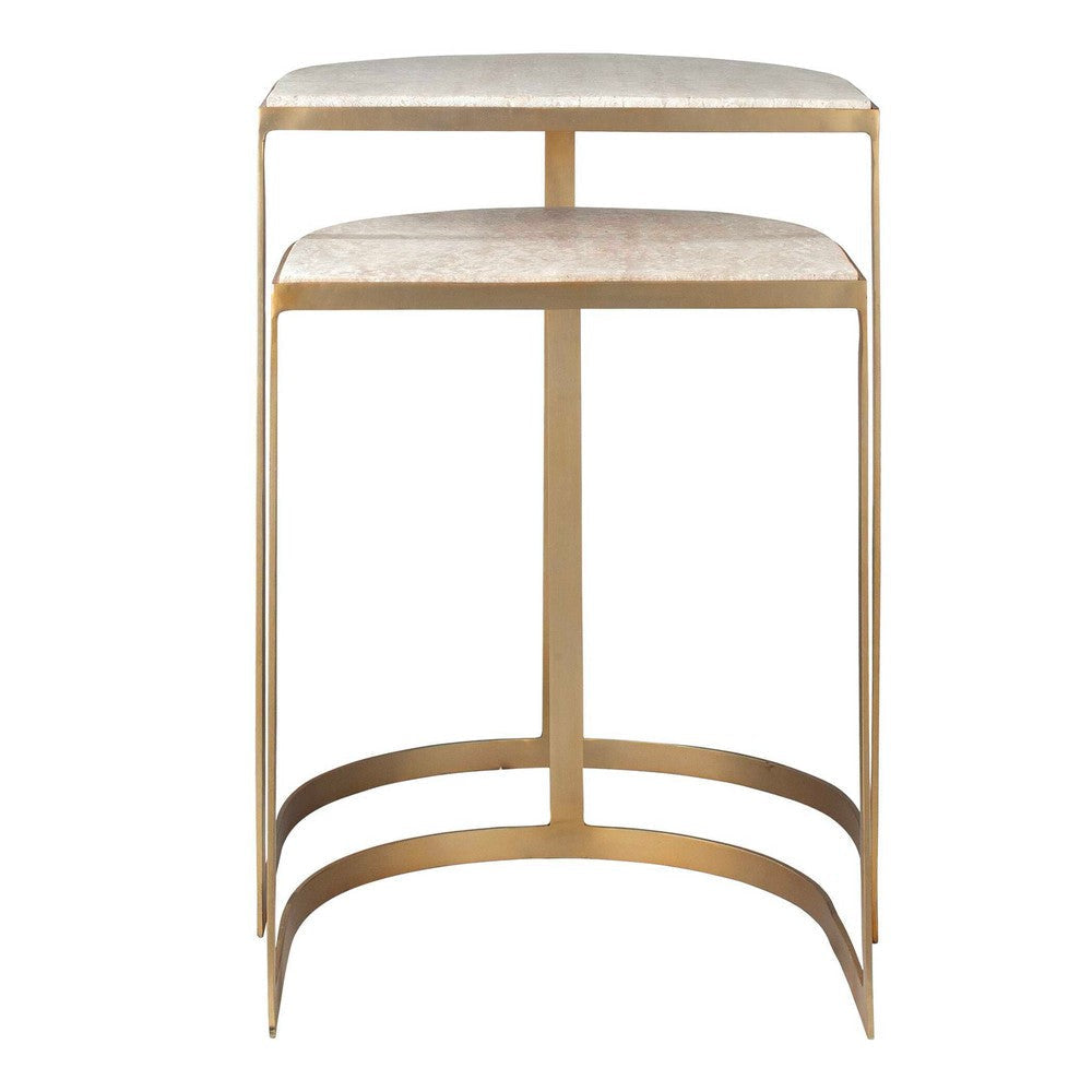 Uttermost Lindon Travertine Nesting Tables Set/2 UT-50246