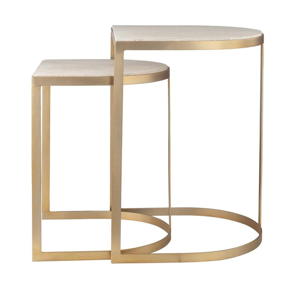 Uttermost Lindon Travertine Nesting Tables Set/2 UT-50246