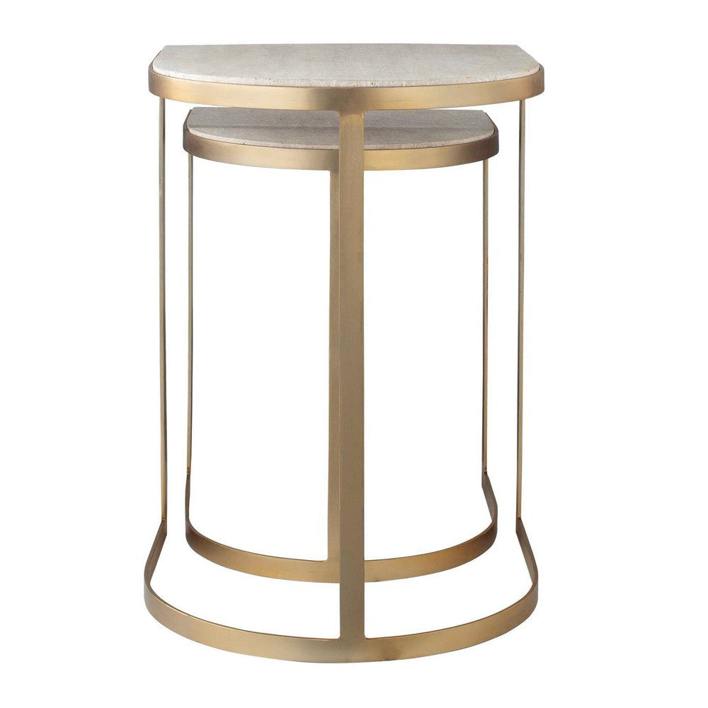 Uttermost Lindon Travertine Nesting Tables Set/2 UT-50246