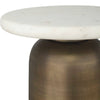 Uttermost Reiss Marble & Brass Drink Table UT-50251