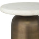 Uttermost Reiss Marble & Brass Drink Table UT-50251