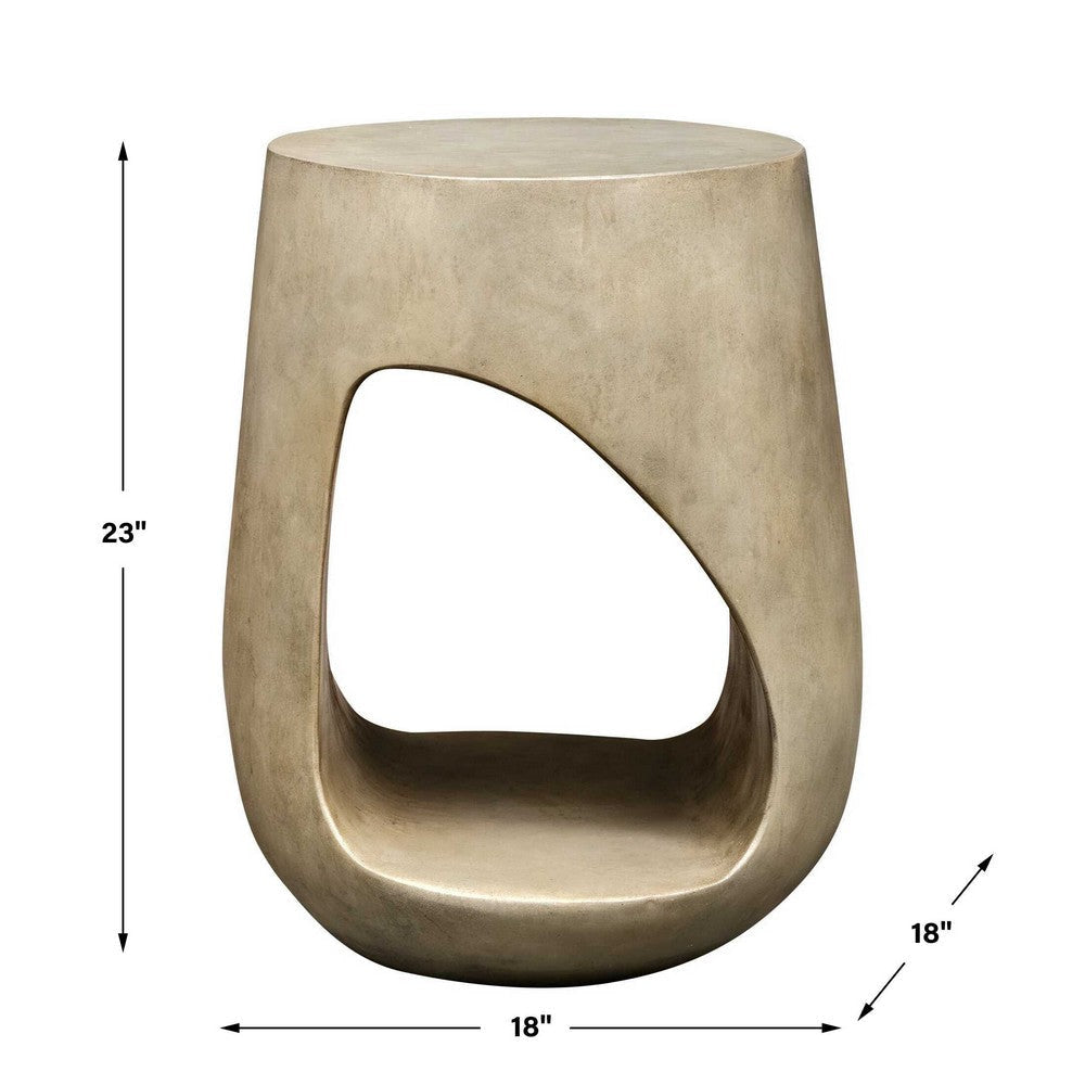 Uttermost Lithos Gray Outdoor Accent Table UT-50255