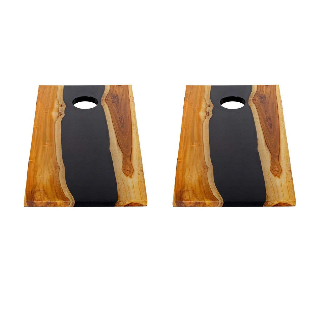 Uttermost Clearwood Black Cornhole Game Set/2 UT-50309