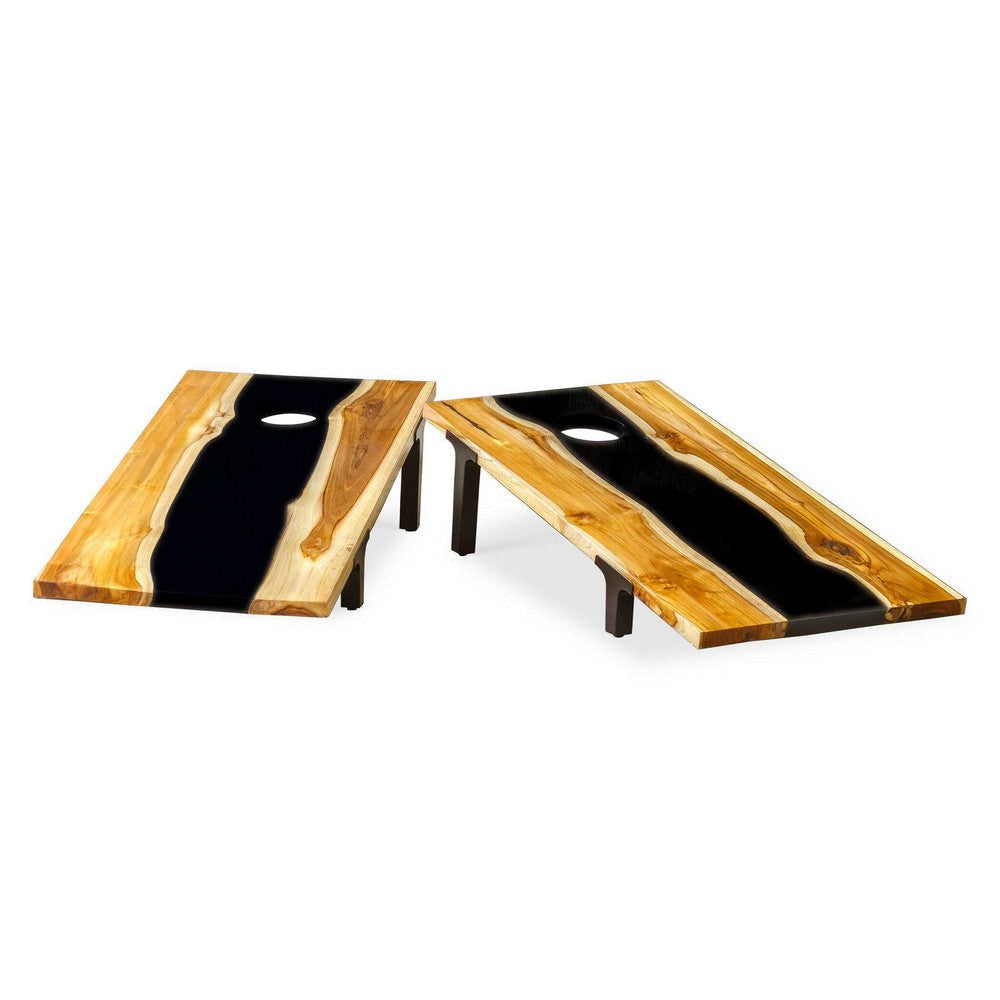 Uttermost Clearwood Black Cornhole Game Set/2 UT-50309