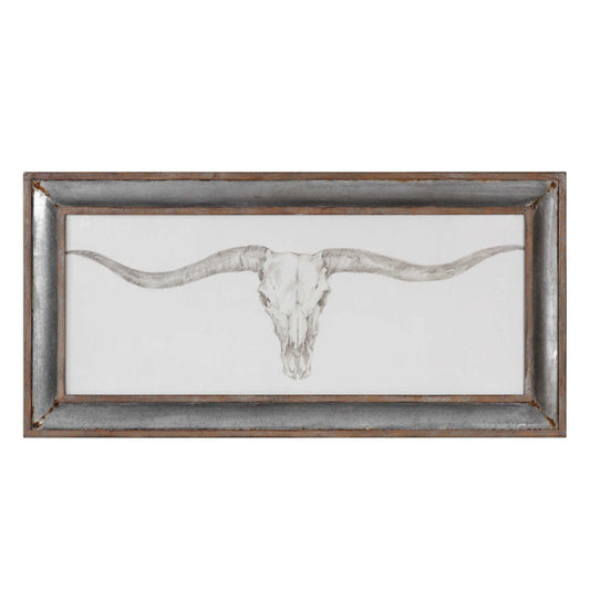 Uttermost Western Skull Mount Print By Casagear Home