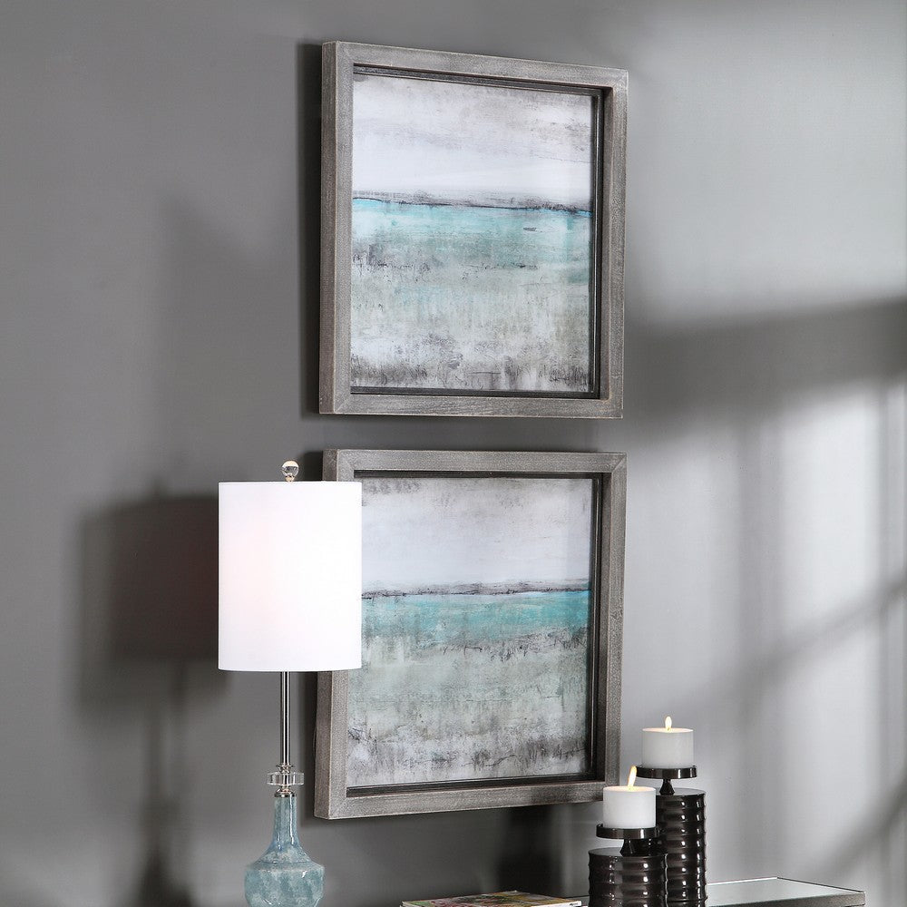 Uttermost Aqua Horizon Framed Prints Set/2 By Casagear Home UT-51114