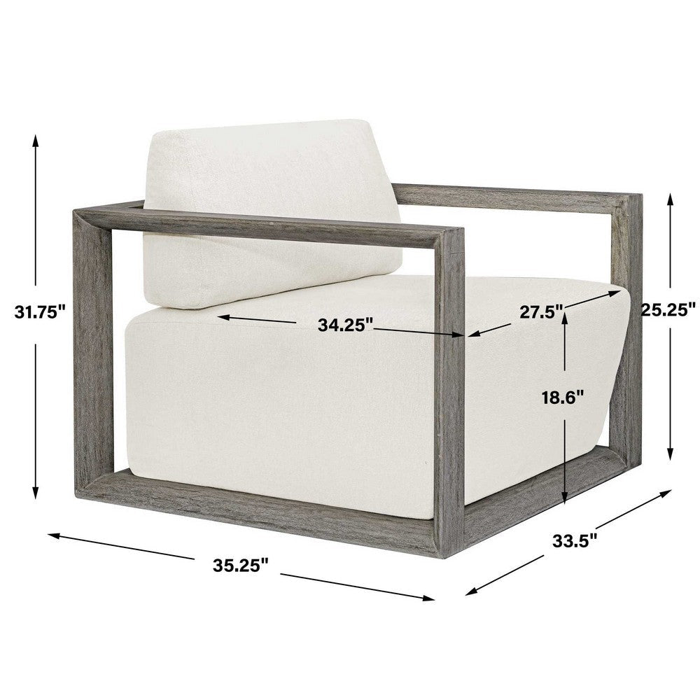 Uttermost Remsen Outdoor Gray Lounge Chair UT-53002