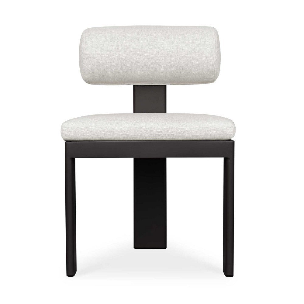 Uttermost Bolster Back White Outdoor Dining Chair
