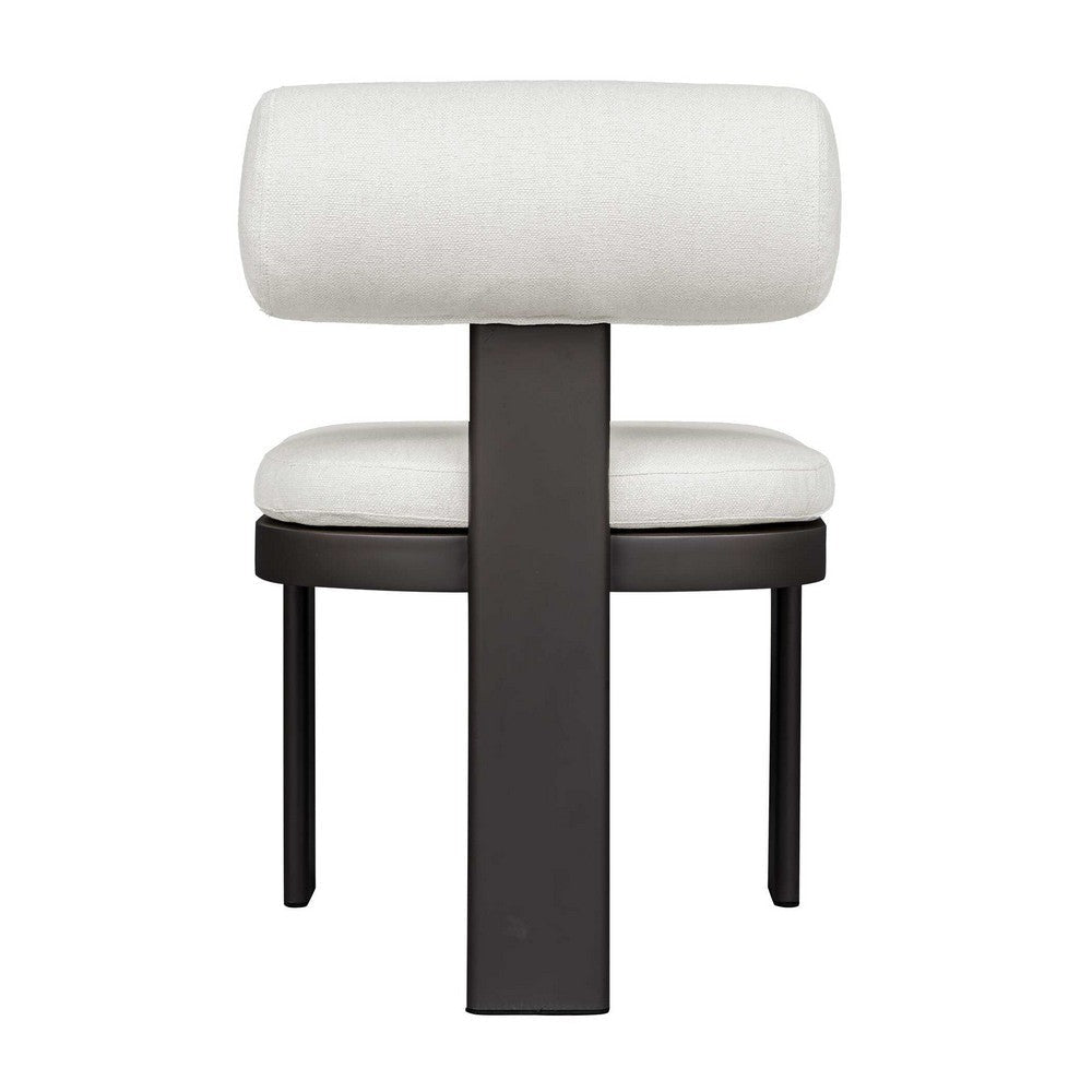 Uttermost Bolster Back White Outdoor Dining Chair