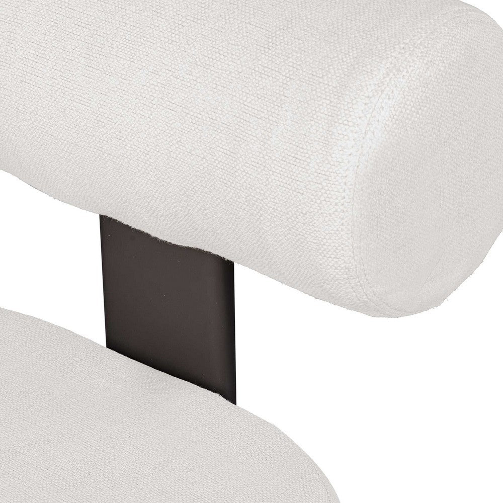 Uttermost Bolster Back White Outdoor Dining Chair