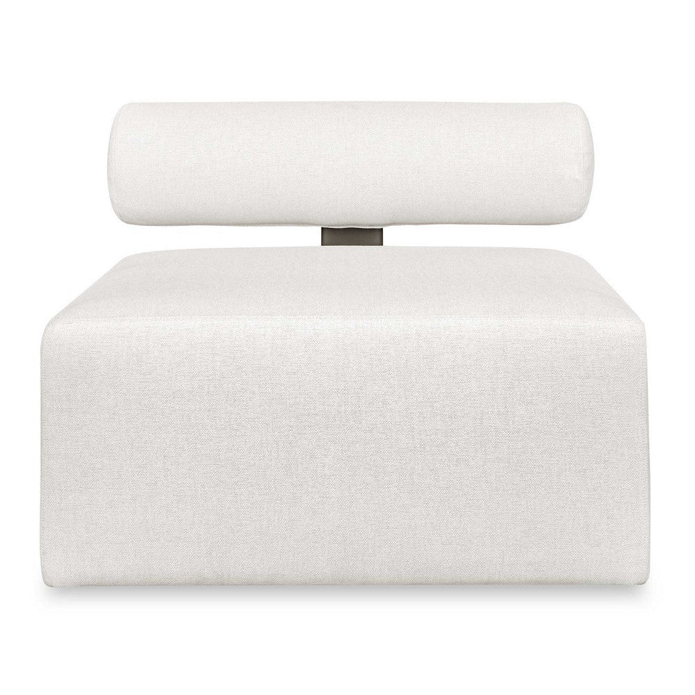 Uttermost Bolster Back White Armless Outdoor Sofa UT-53032