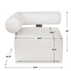 Uttermost Bolster Back White Outdoor Corner Sofa UT-53033