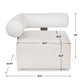 Uttermost Bolster Back White Outdoor Corner Sofa UT-53033