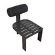Uttermost Bolster Back Charcoal Outdoor Dining Chair