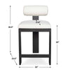 Uttermost Bolster Back White Outdoor Counter Stool UT-53045