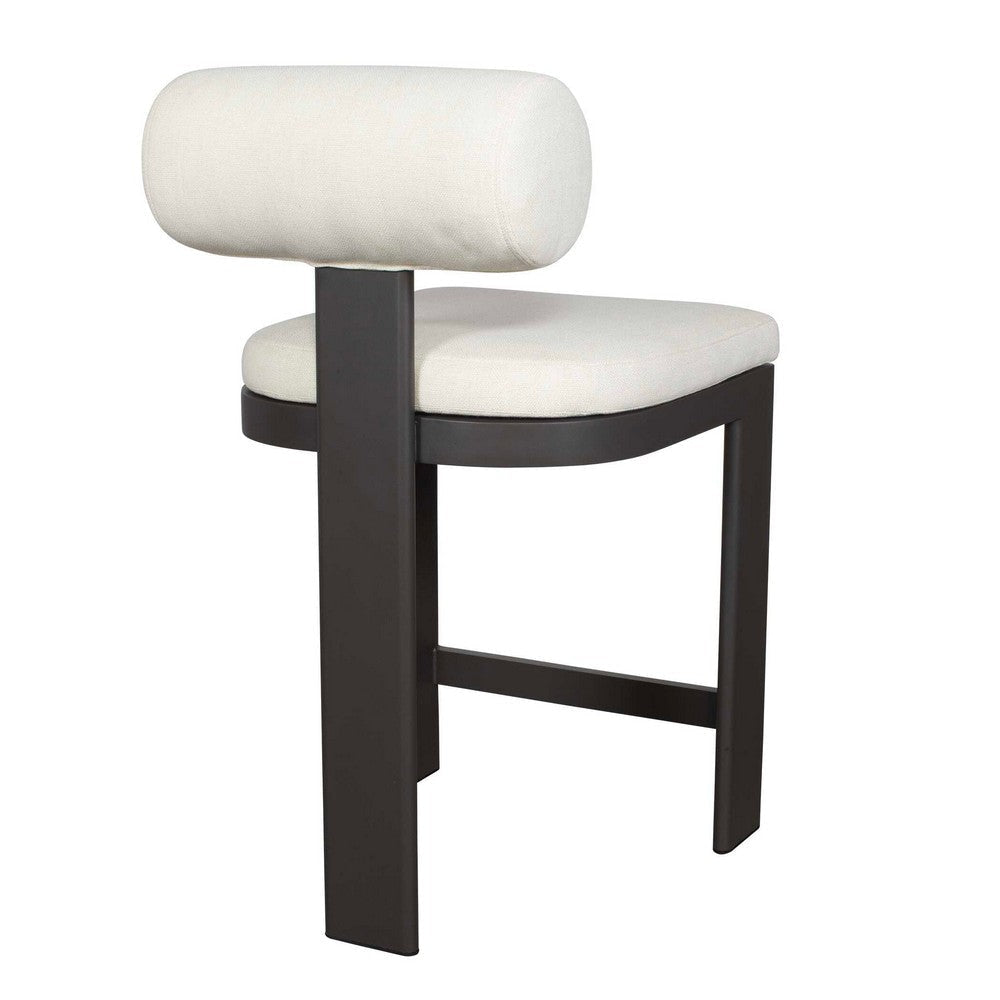 Uttermost Bolster Back White Outdoor Counter Stool UT-53045