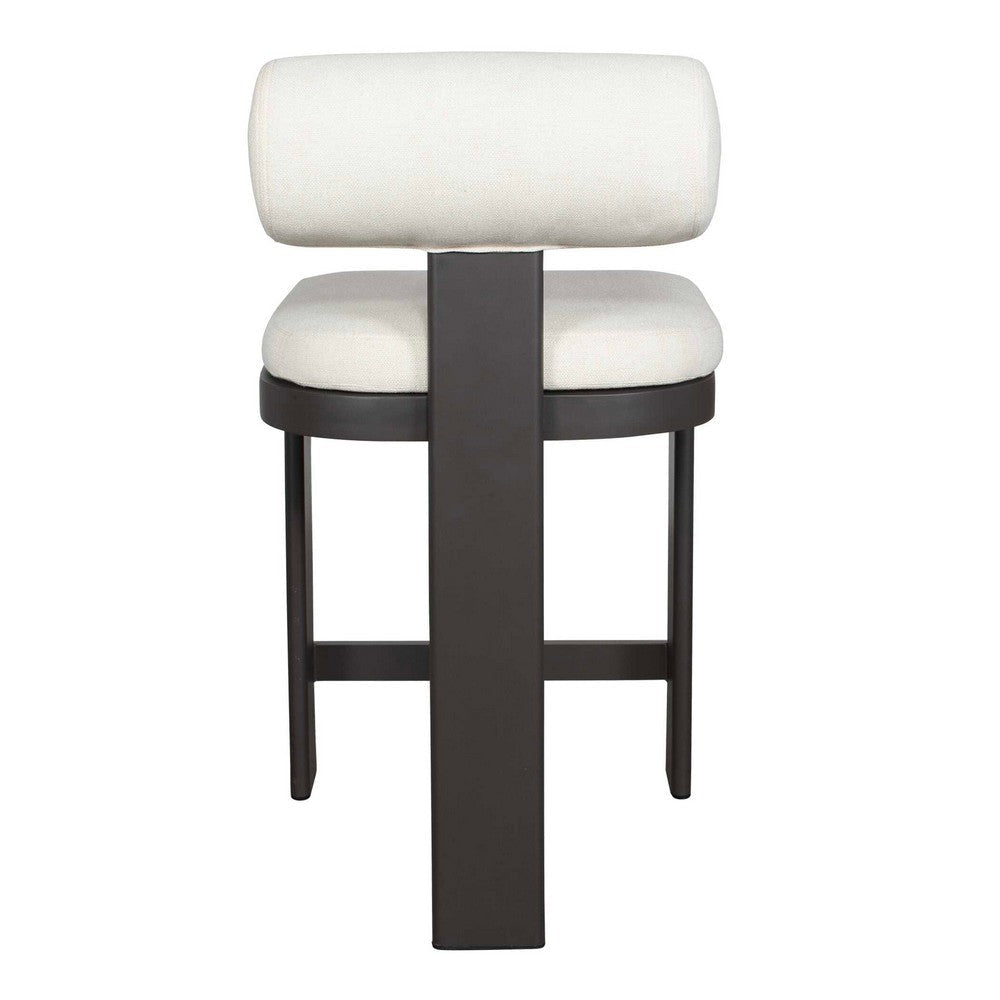 Uttermost Bolster Back White Outdoor Counter Stool UT-53045
