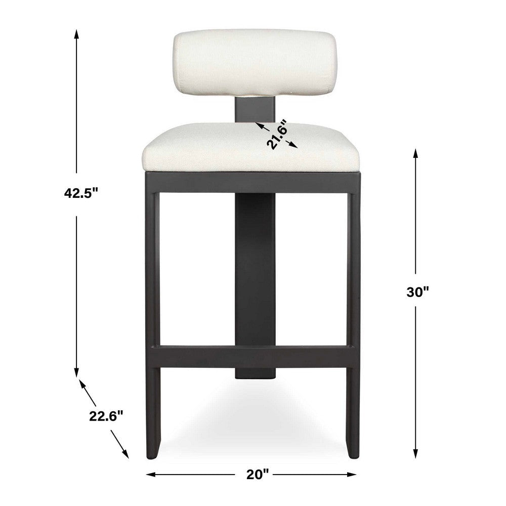 Uttermost Bolster Back Outdoor Bar Stool UT-53046