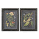 Midnight Botanicals - 32.63 inch Wall Art (Set of 2) - 24.63 inches wide by 2.38 inches deep