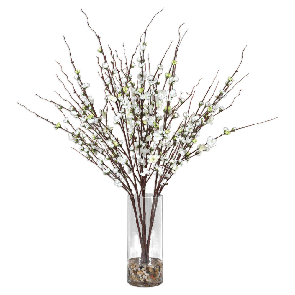 Quince Blossoms - 36 inch Silk Centerpiece - 30 inches wide by 30 inches deep