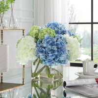Off White, Blue, Green
