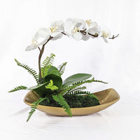 Green, White & Antique Brass