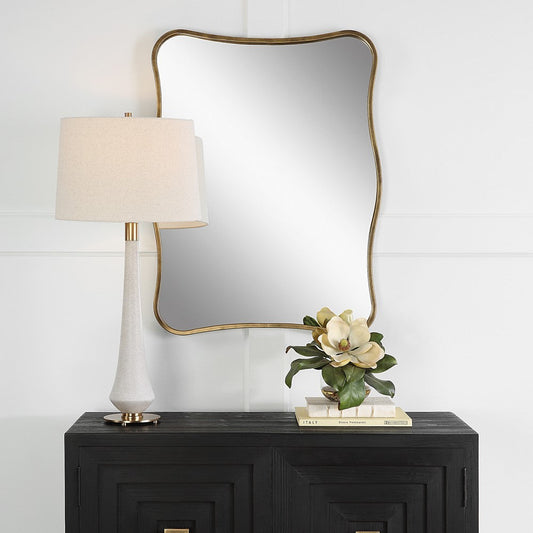 Pavia - Curvy Vanity Mirror-36.25 Inches Tall and 27.5 Inches Wide