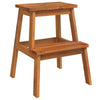 vidaXL 2 Step Stool 15.7"x15"x19.7" Solid Wood Acacia