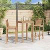 Blake Outdoor Barstool Chairs | Set of 2 | Weatherproof Natural Finish Bamboo