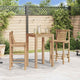 Blake Outdoor Barstool Chairs | Set of 2 | Weatherproof Natural Finish Bamboo