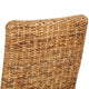 Dyna Dining Chair Set of 2 | Brown Abaca Woven Design | Solid Mango Wood