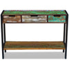 vidaXL Sideboard 3 Drawers Solid Reclaimed Wood
