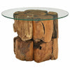 vidaXL Coffee Table Solid Teak Driftwood 23.6