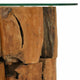 vidaXL Coffee Table Solid Teak Driftwood 23.6