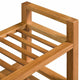 vidaXL Shoe Rack with 3 Shelves Solid Oak Wood 39.4"x10.6"x23.6