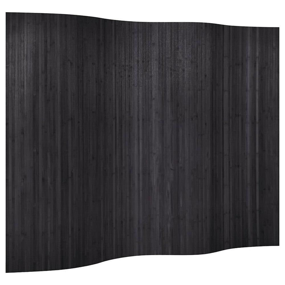 vidaXL Room Divider Bamboo Grey Width 98.4" Height 65.0