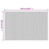 vidaXL Room Divider Bamboo Grey Width 98.4" Height 65.0