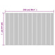 vidaXL Room Divider Bamboo Grey Width 98.4" Height 65.0