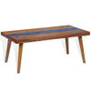 vidaXL Coffee Table Teak Resin 39.4"x19.7"x15.7