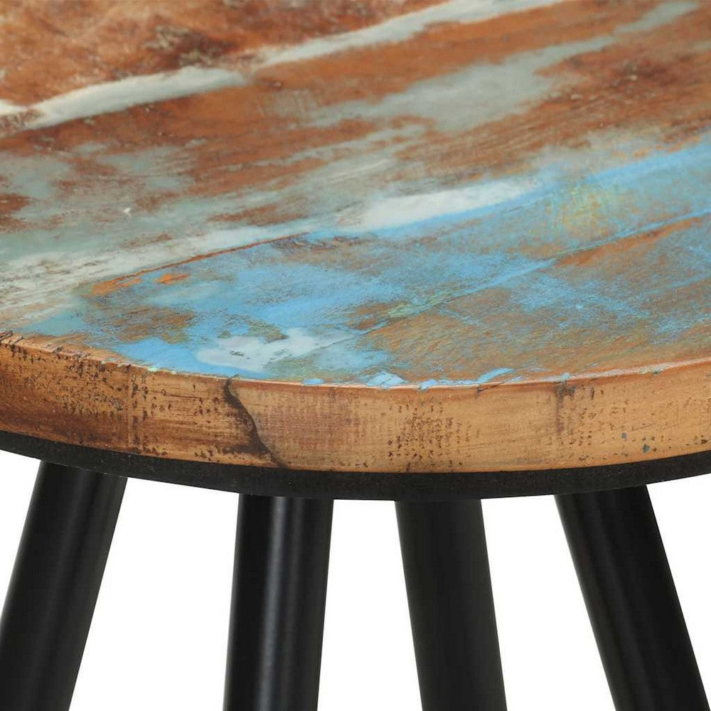 vidaXL Bar Stools 4 pcs Solid Reclaimed Wood