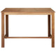 Asher Rectangular Bar Dining Table | Natural Solid Acacia Wood 59"