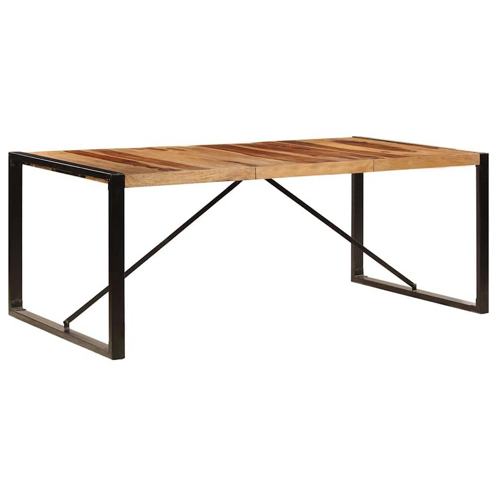 vidaXL Dining Table 78.7"x39.4"x29.5" Solid Acacia Wood