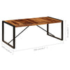 vidaXL Dining Table 78.7"x39.4"x29.5" Solid Acacia Wood