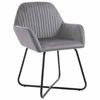 vidaXL Dining Chairs 2 pcs Gray Velvet