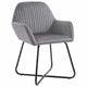 vidaXL Dining Chairs 2 pcs Gray Velvet