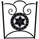 vidaXL 3 Piece Bistro Set Ceramic Tile Black and White