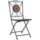 vidaXL 3 Piece Mosaic Bistro Set Ceramic Tile Orange/Gray