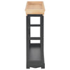 vidaXL Wine Cabinet Black 27.6"x8.9"x27.8" MDF