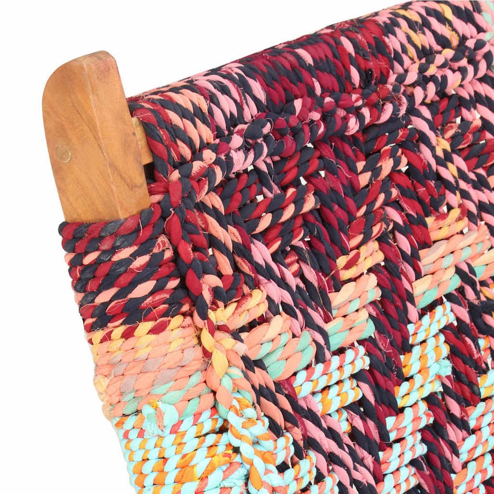 vidaXL Chindi Folding Chair Multicolours Fabric