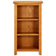 vidaXL Bookcase 17.7"x8.9"x32.3" Solid Oak Wood